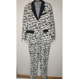 Nightmare Before Christmas Disney Jack Skellington Suit Halloween Costume Sz 40